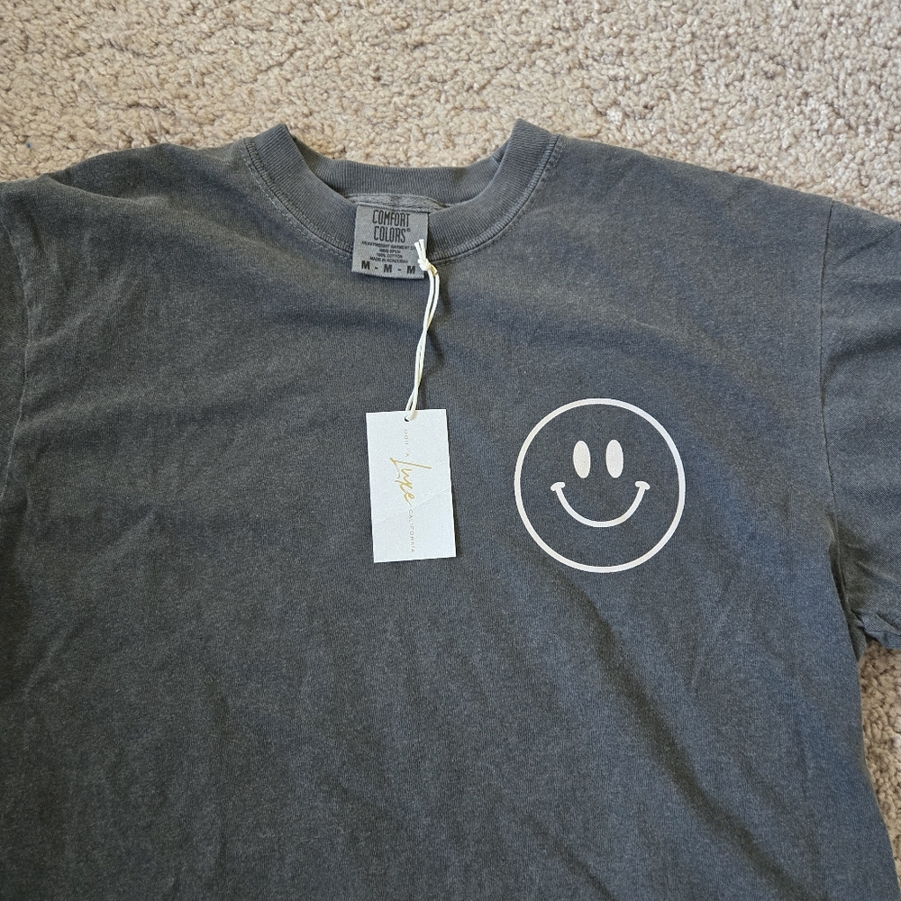 NWT Comfort Color Angel Numbers & Happy‎ Face Unisex Tee Size Medium 100% Cotton - Picture 8 of 12